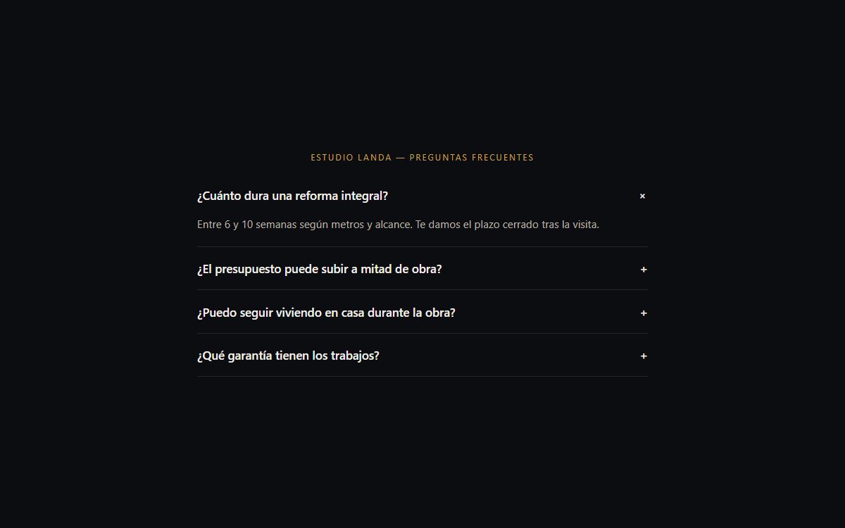 Acordeón / FAQ accesible