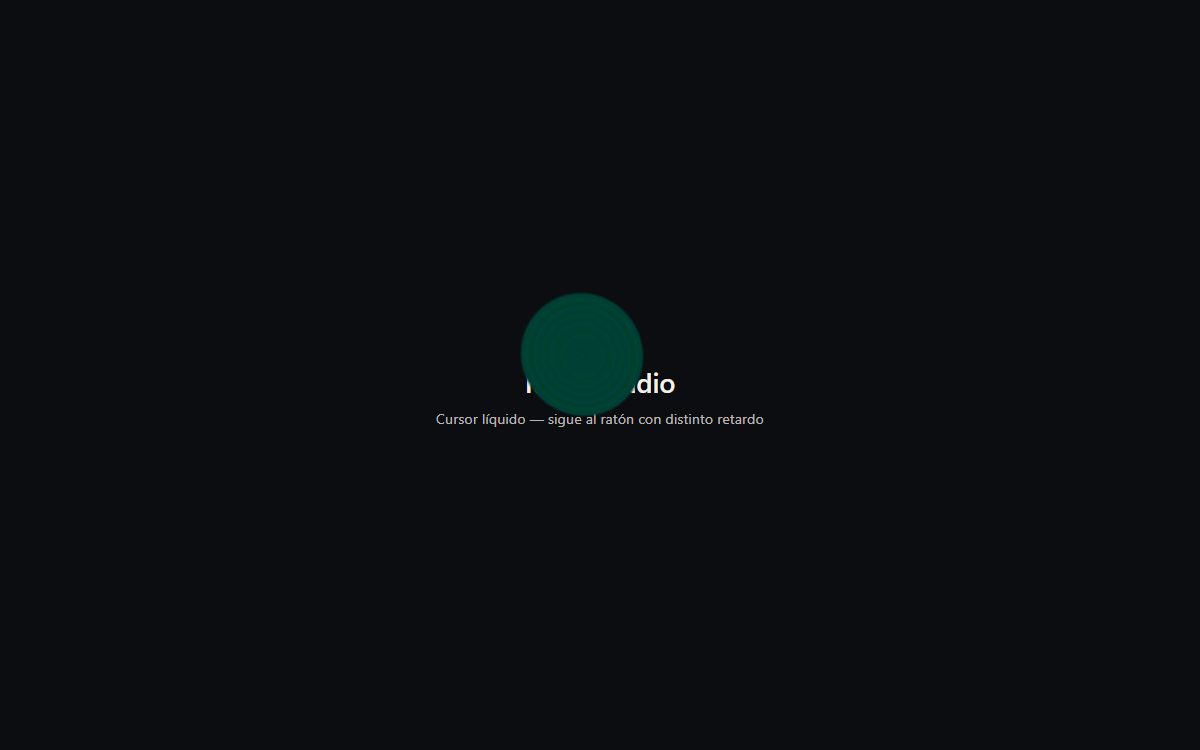 Blob cursor (cursor líquido gooey)