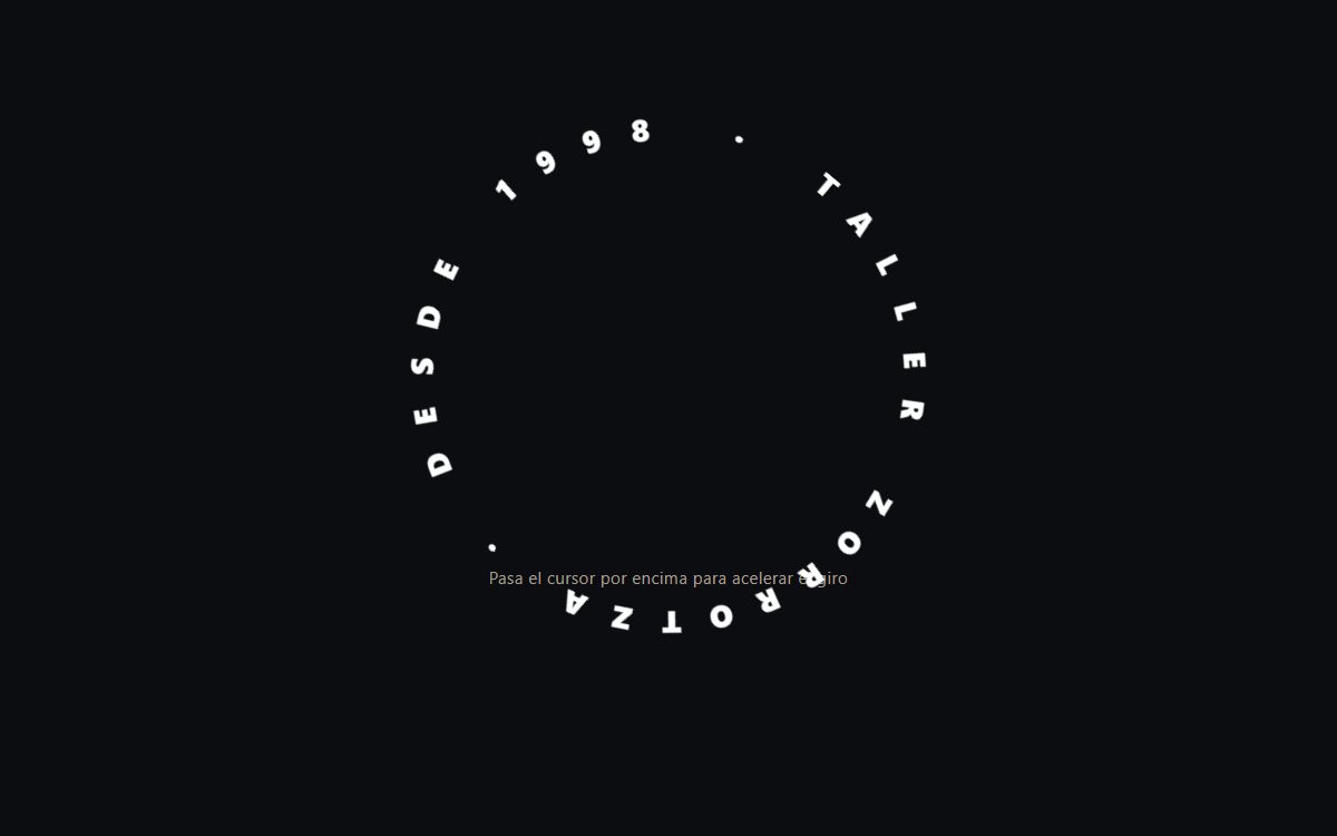 Texto circular (sello giratorio)