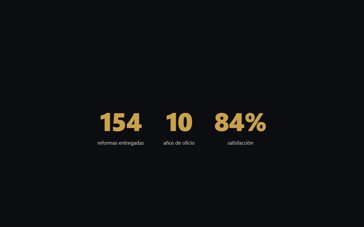 Contadores animados (count-up de stats)