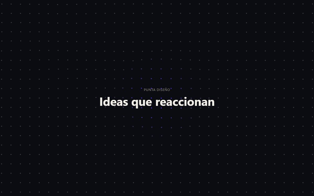 Rejilla de puntos interactiva
