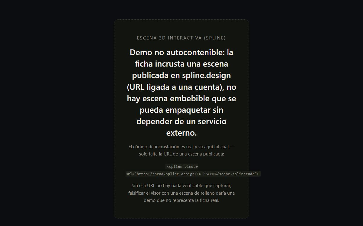 Escena 3D interactiva (Spline)