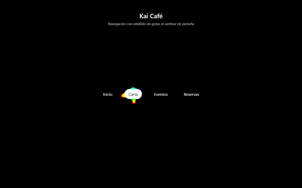 Gooey Nav (navegación con efecto metaball)