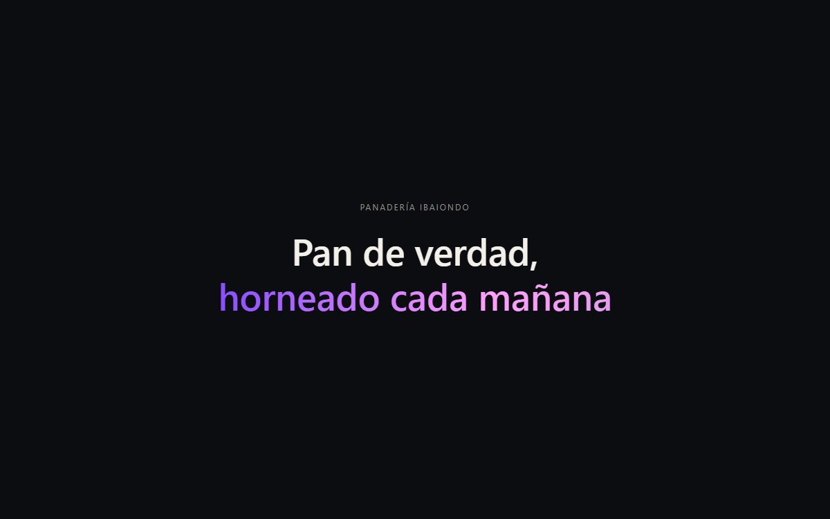 Texto con gradiente animado