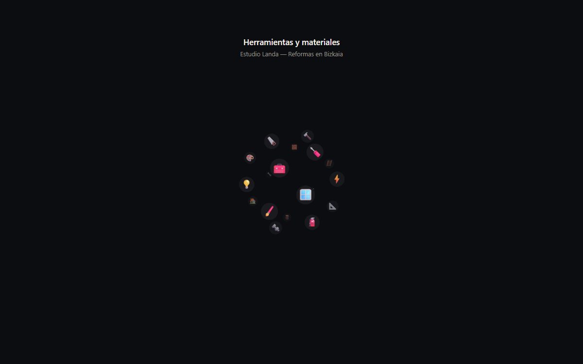 Nube de iconos 3D interactiva