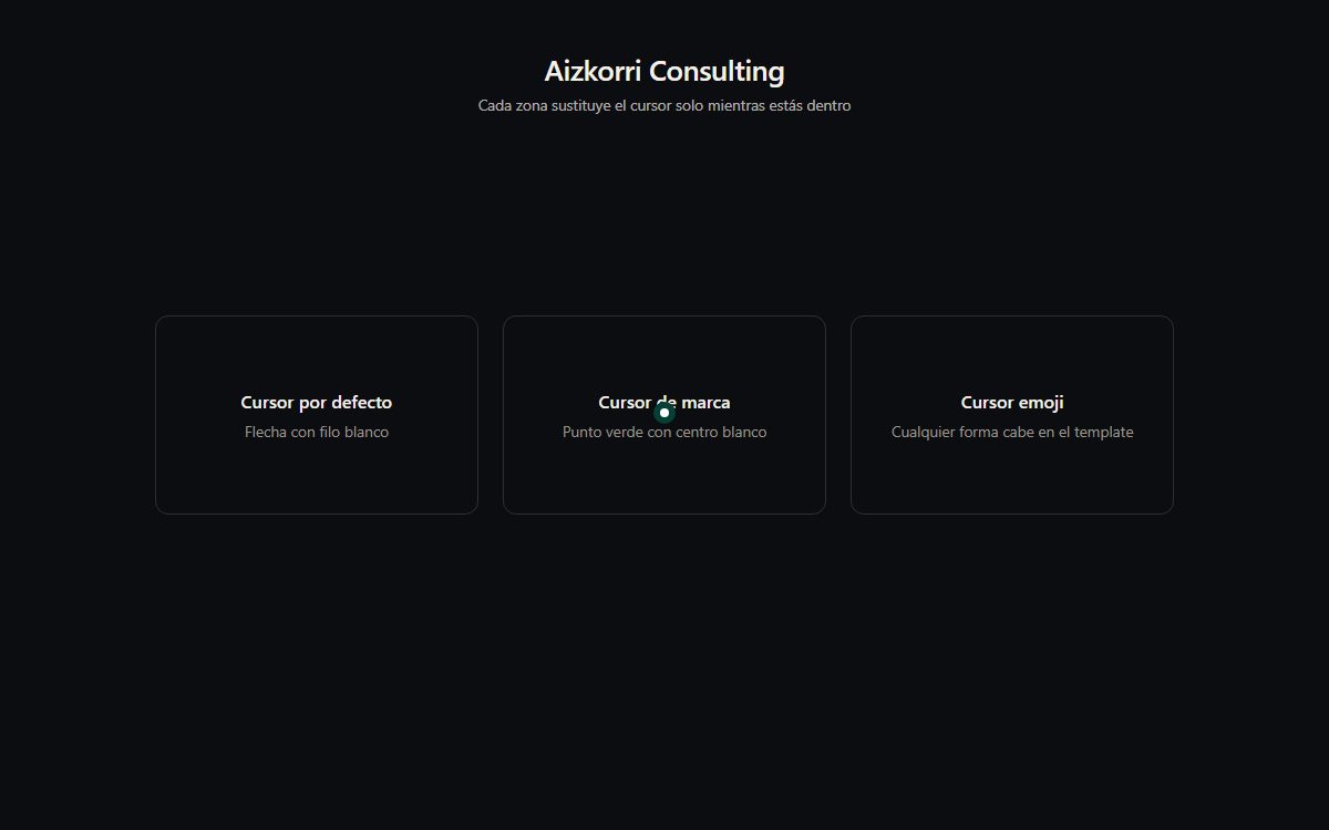 Cursor personalizado por contenedor (Pointer)