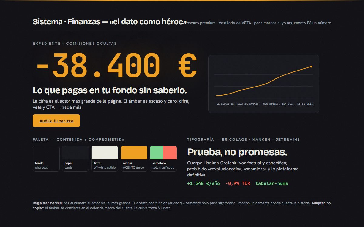 Sistema Finanzas — el dato como héroe (VETA)