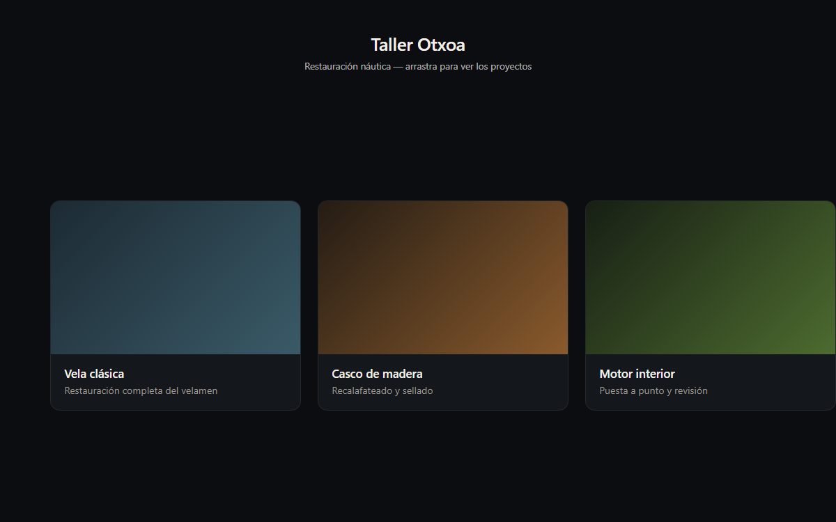 Slider arrastrable (con inercia)