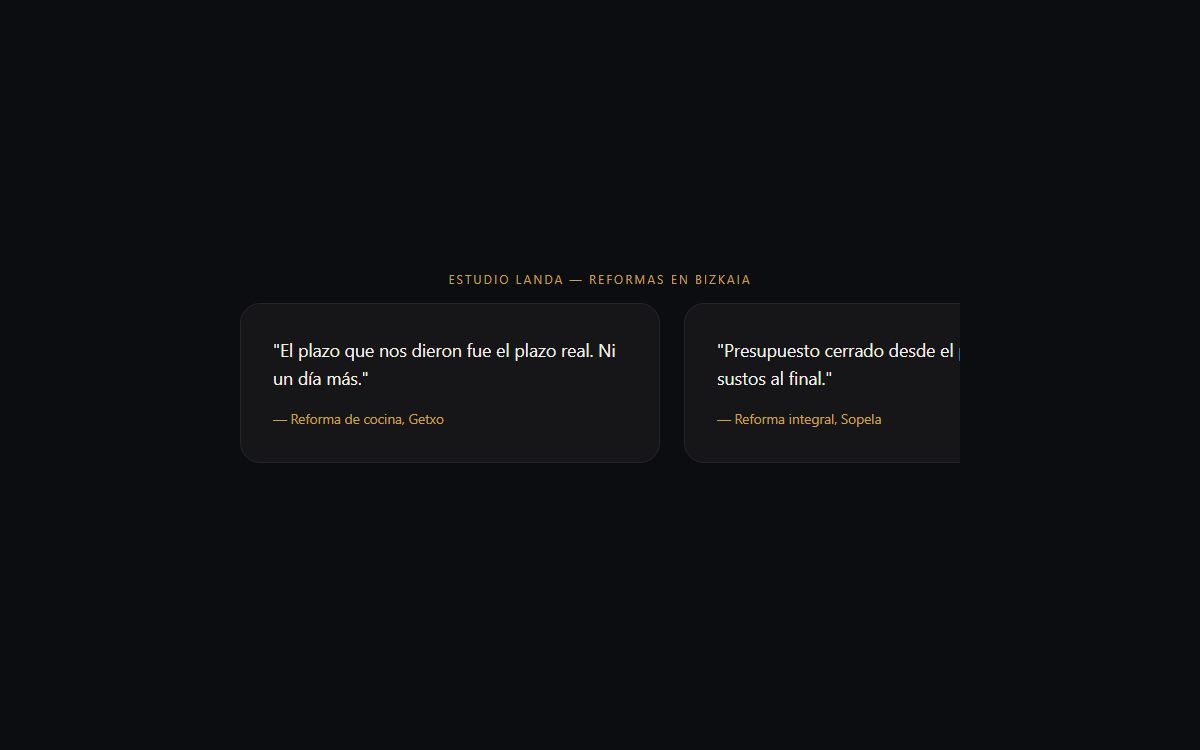Testimonios (slider con scroll-snap)
