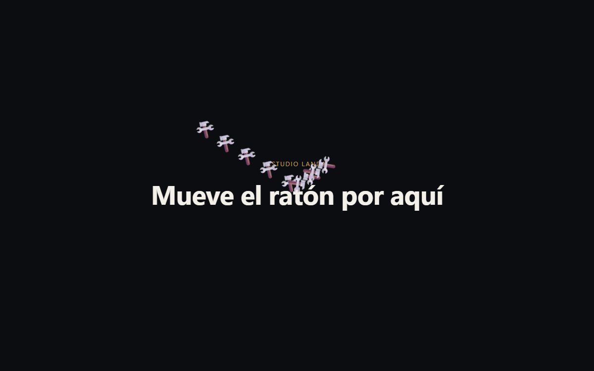 Rastro de texto que sigue al cursor